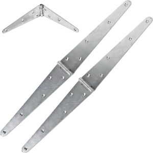Strap Hinges - Galvanised (Pair)