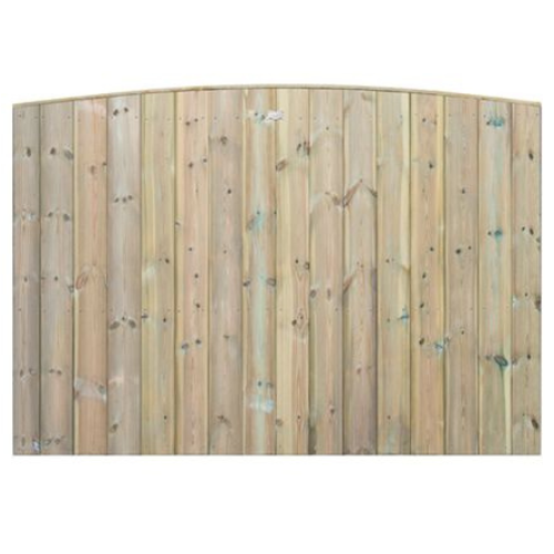 Traditional Tongue & Groove Panel (Planed Timber) Curve Top