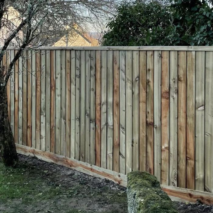 featheredge fence build on site guide